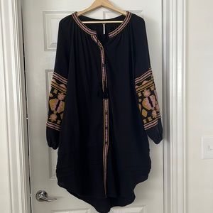 Free People Embroidered Maxi dress